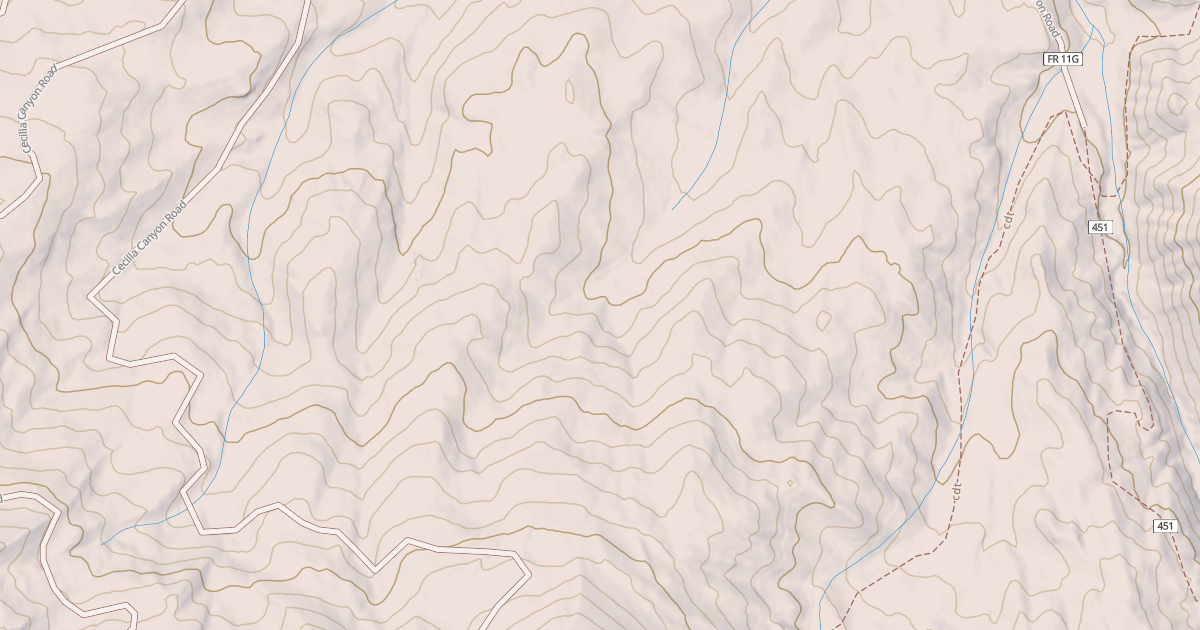 Map preview of CECILIA CANYON
