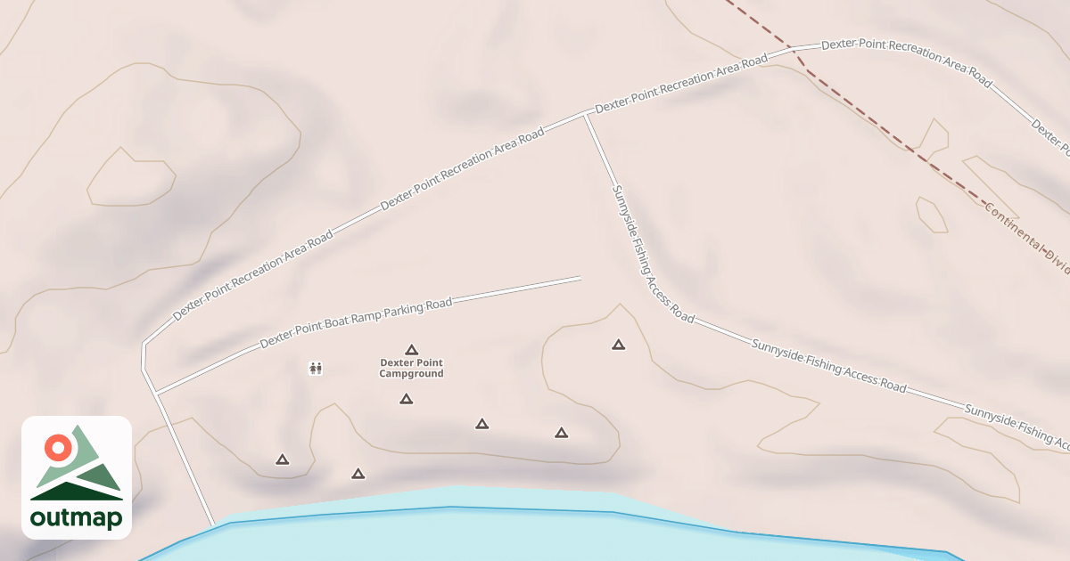 Map of DEXTER POINT REC AREA