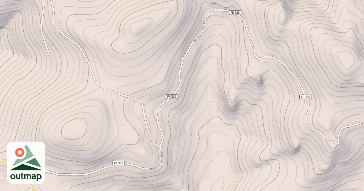 Map of BEAVER CREEK