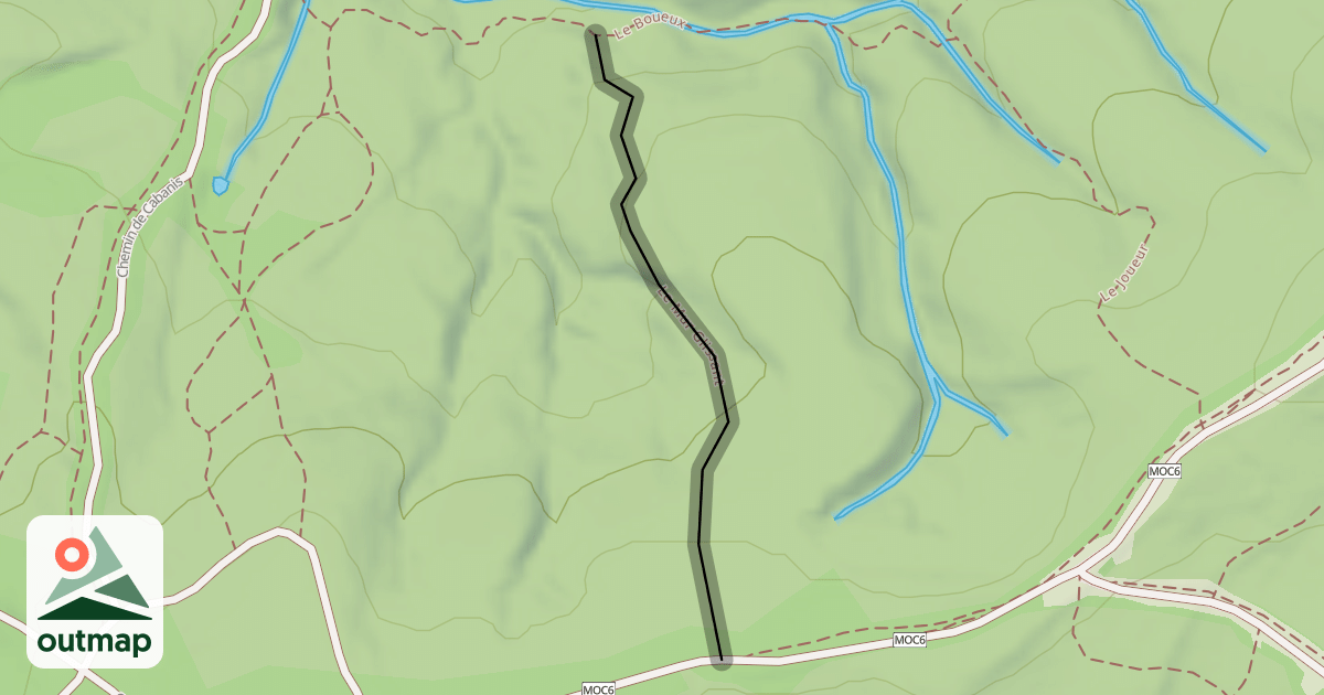 Map of Le Mur Glissant