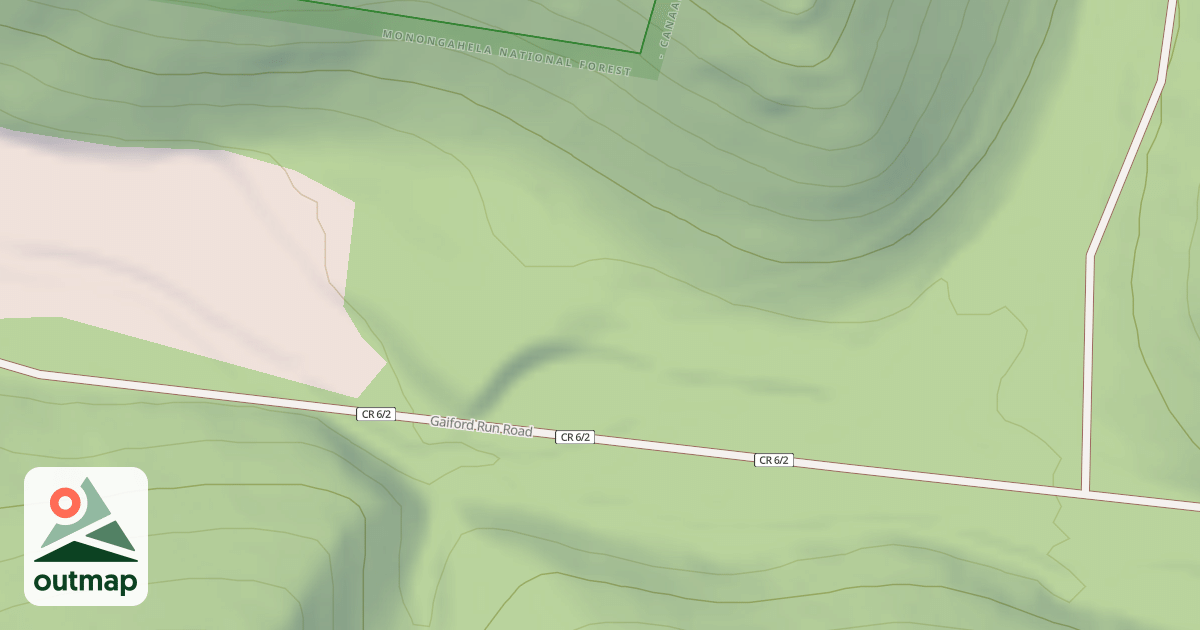 Map of GALFORD RUN / B