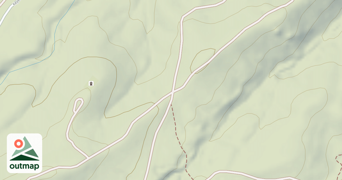 Map of 16070 Keyesville/blk Gulch Usgs Alta Sierra