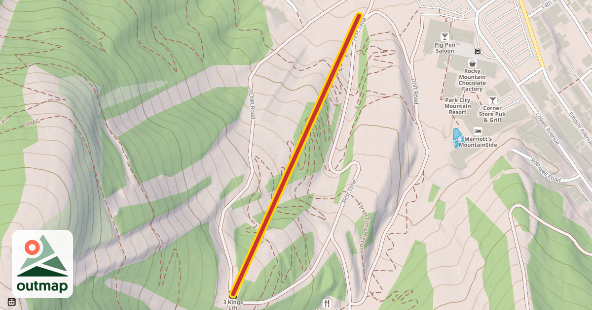 Map of 3 Kings Lift