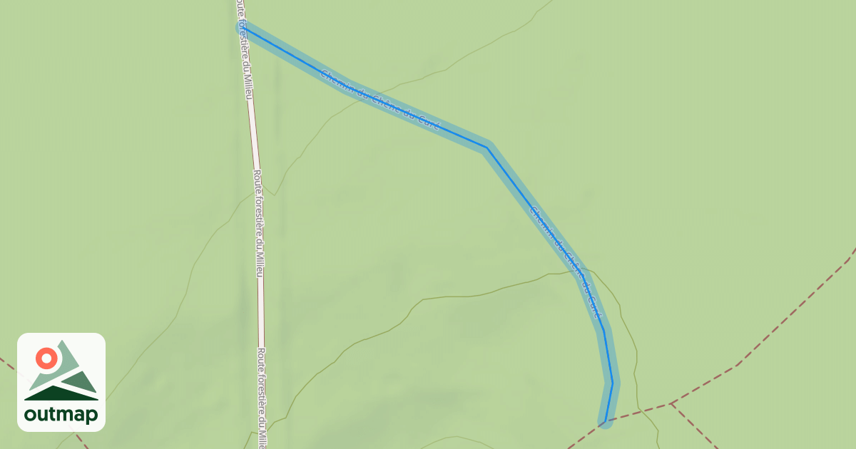 Map of Chemin du Chêne du Curé