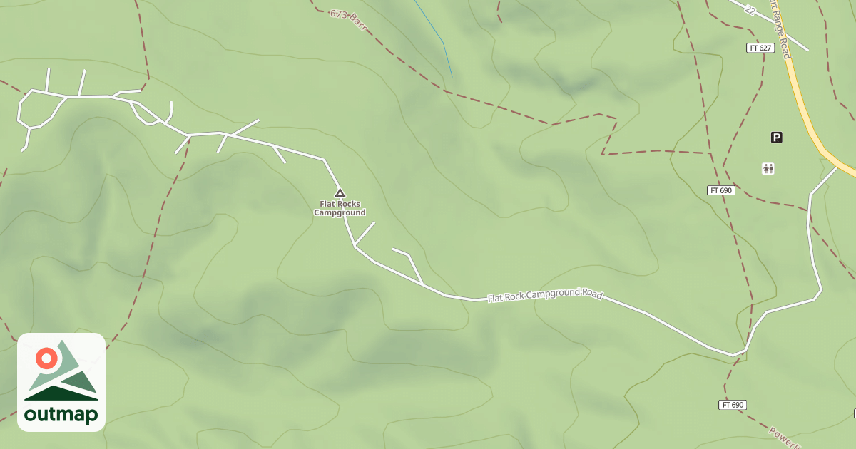 Map of FLAT ROCK CG