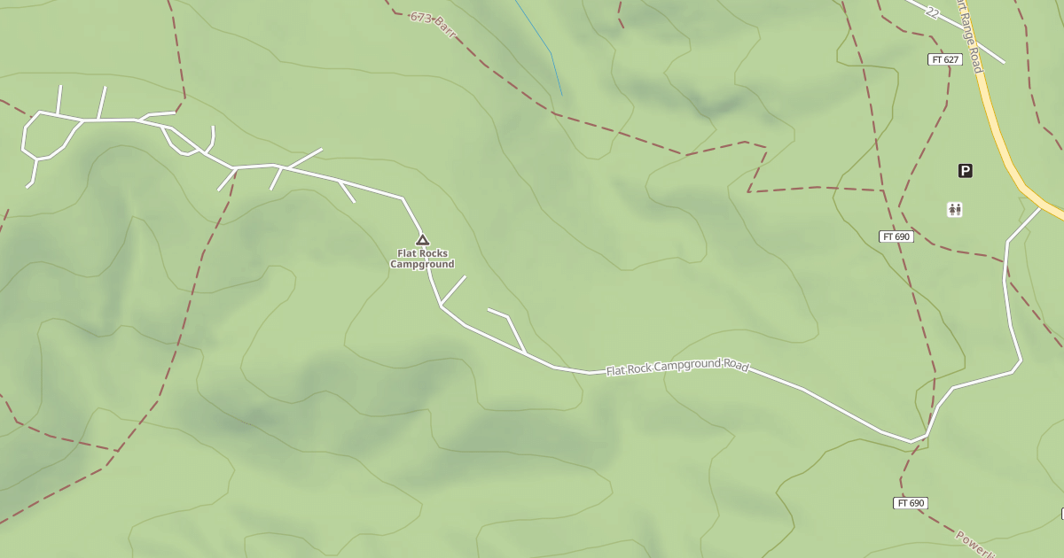 Map preview of FLAT ROCK CG