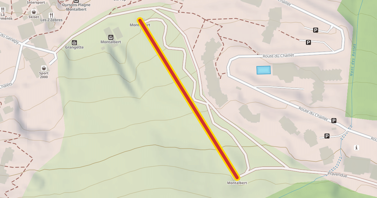 Map preview of Montalbert