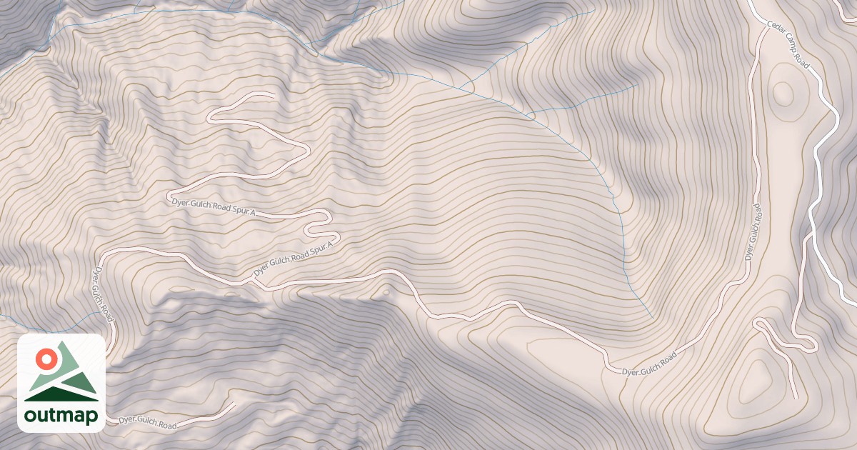 Map of DYER GULCH