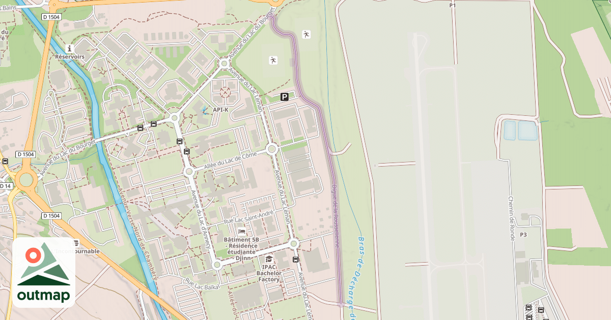 Map of Digue de la Rousselienne