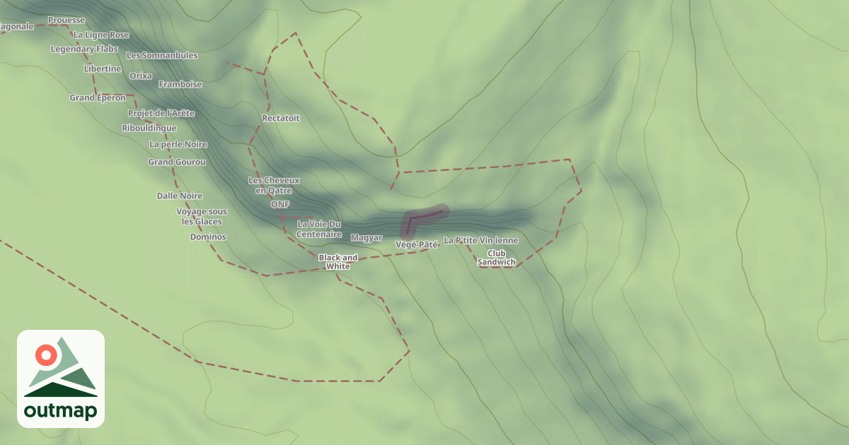 Map of La Grande Traversèe