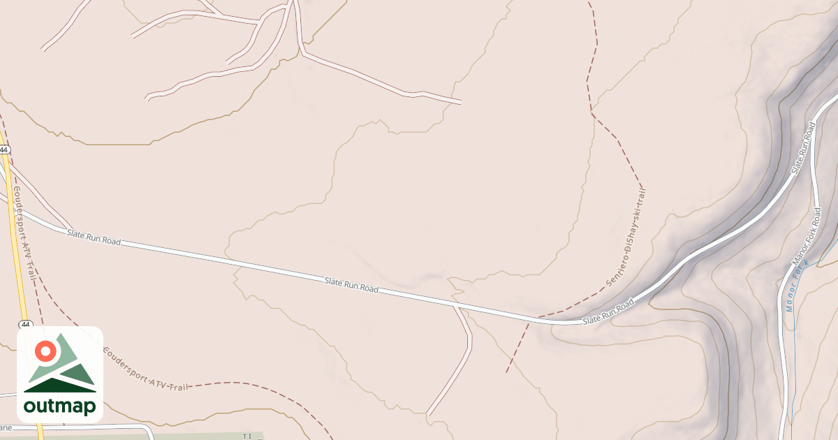 Map of Coudy Pike Snowmobile Trails