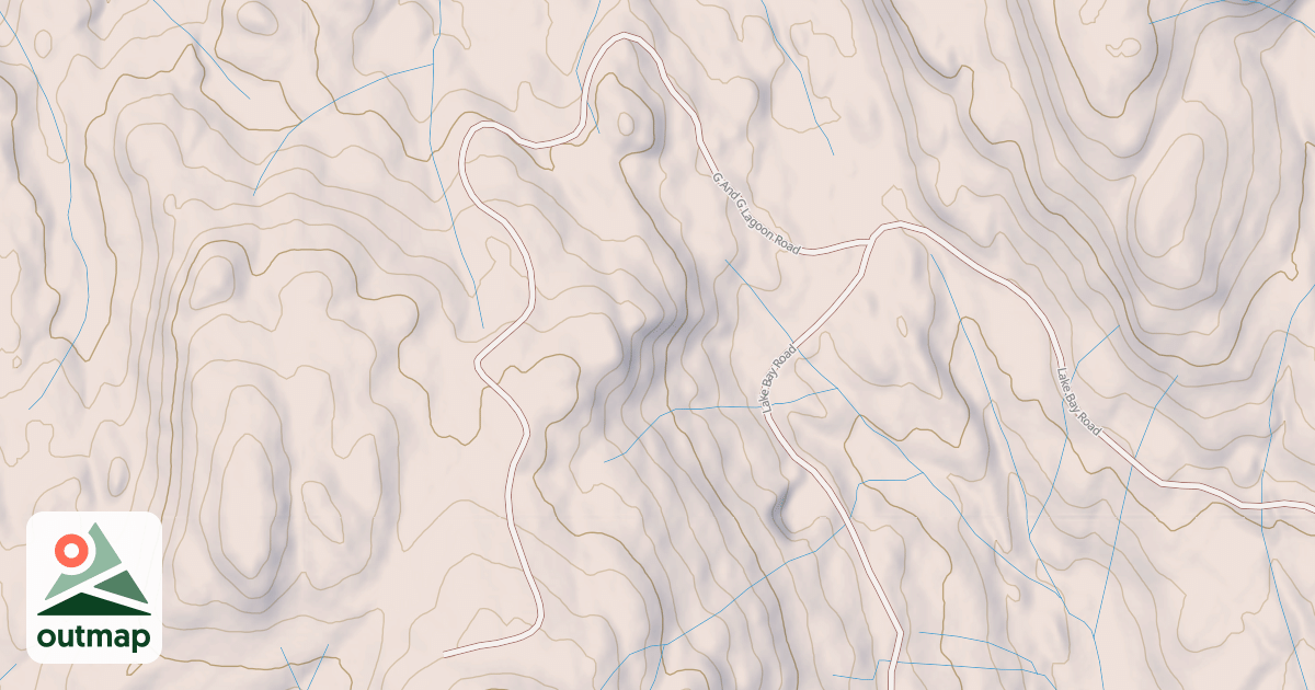 Map of G AND G LAGOON