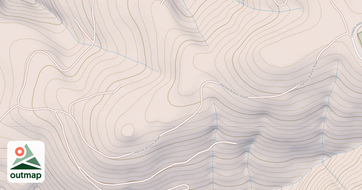 Map of COLGROVE BRANCH