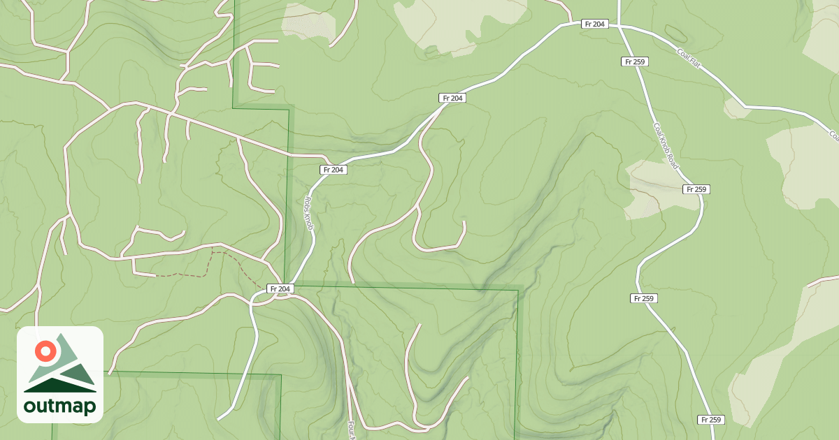 Map of ROBS KNOB