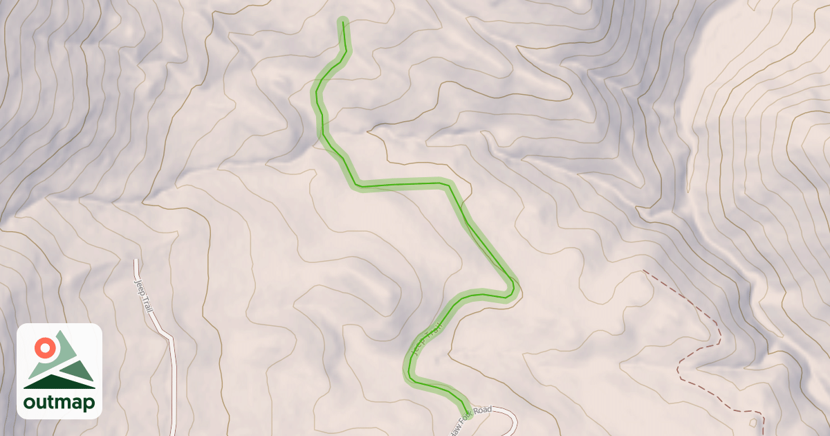 Map of Jeep Trail