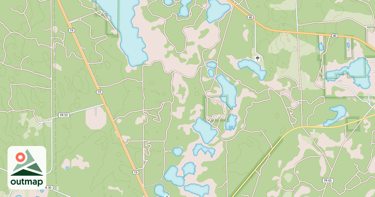 Map of USFS Motor Vehicle Use Map Roads {9857B69B-9D65-49BE-8C08-254D5459D031}