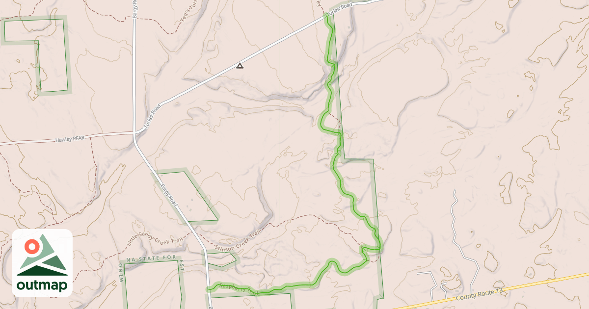 Map of Raspberry Trail