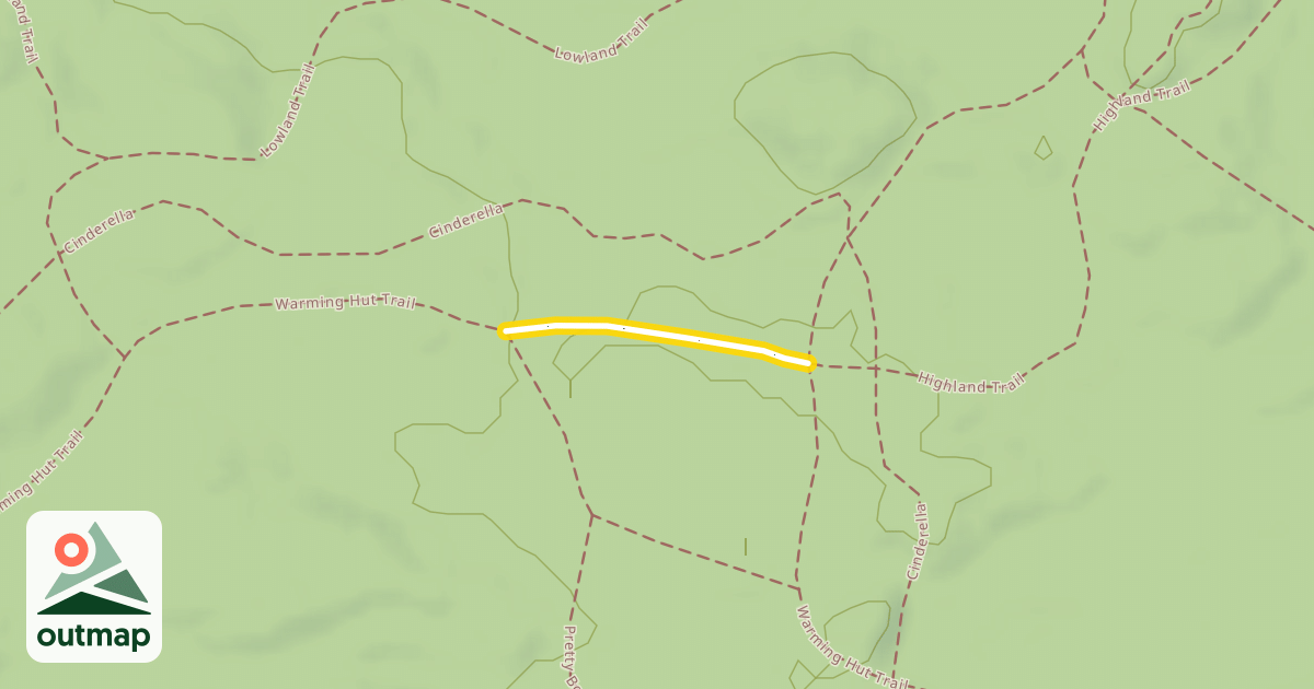 Map of Warming Hut Trail