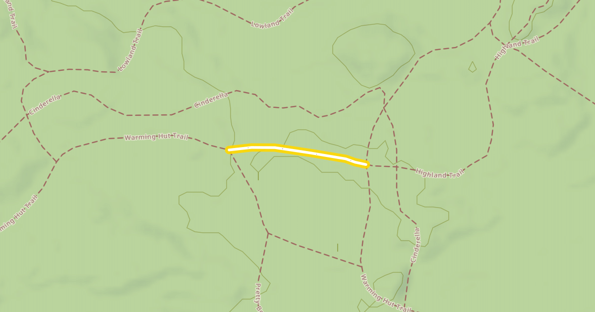 Map preview of Warming Hut Trail