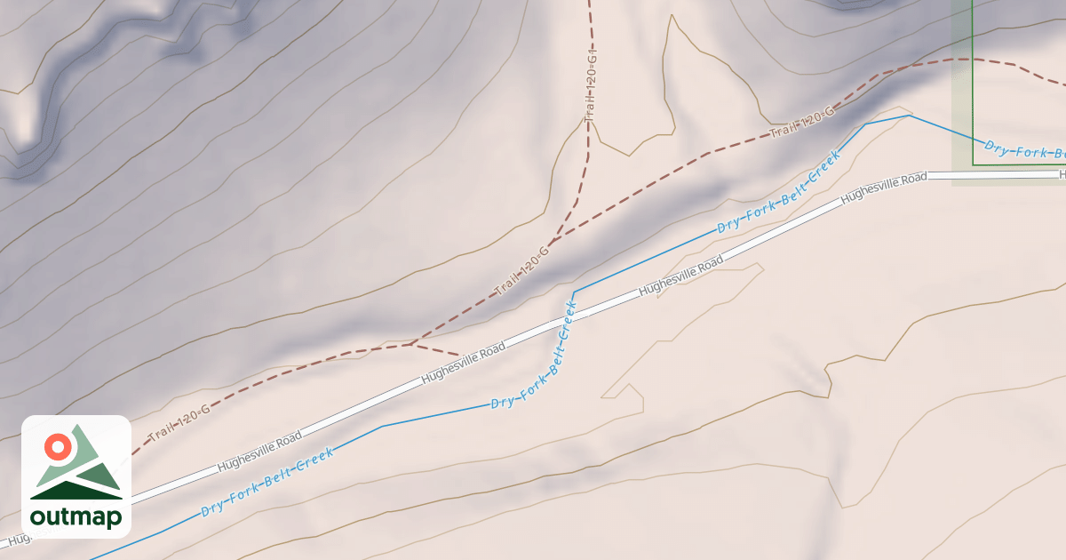 Map of DRY FORK DISPERSED G
