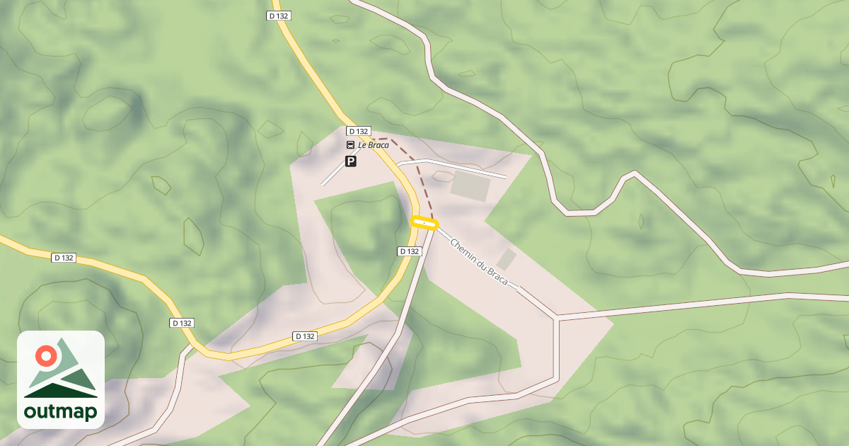 Map of Chemin du Braca