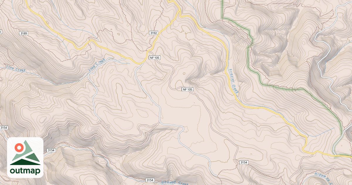 Map of USFS Motor Vehicle Use Map Roads {01D918BB-F6AC-4BB3-B646-F67E14EF3F15}