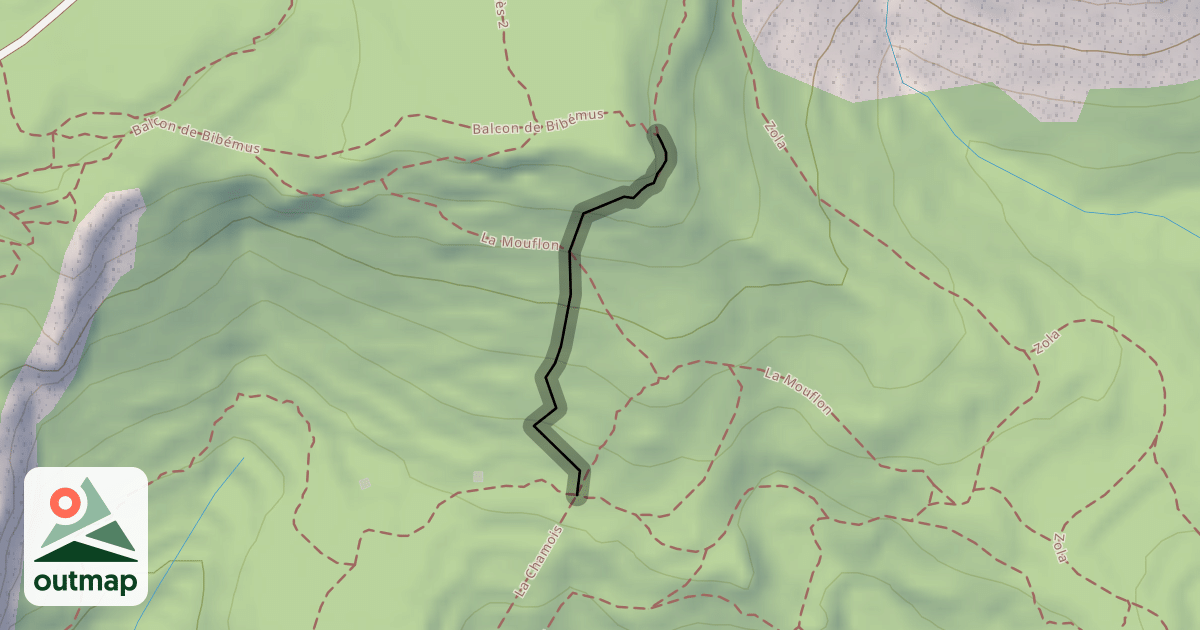 Map of La Chamois