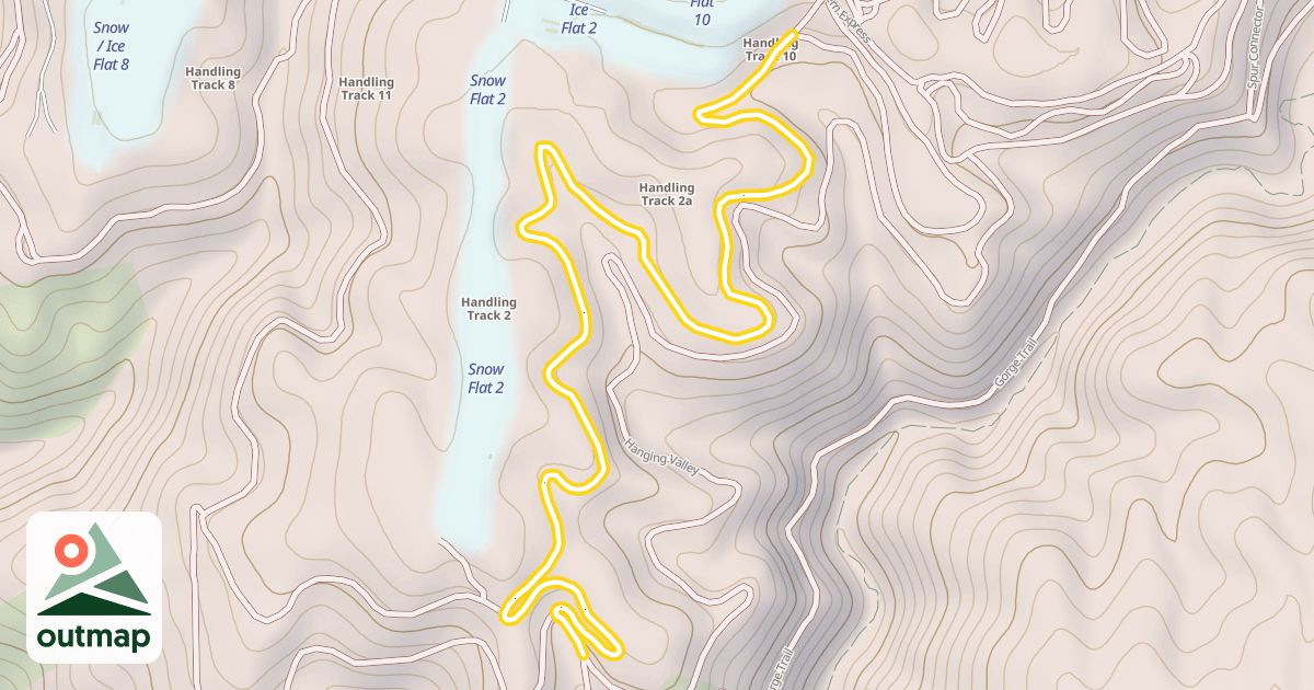 Map of #Skyline (Upper Hanging Valley)