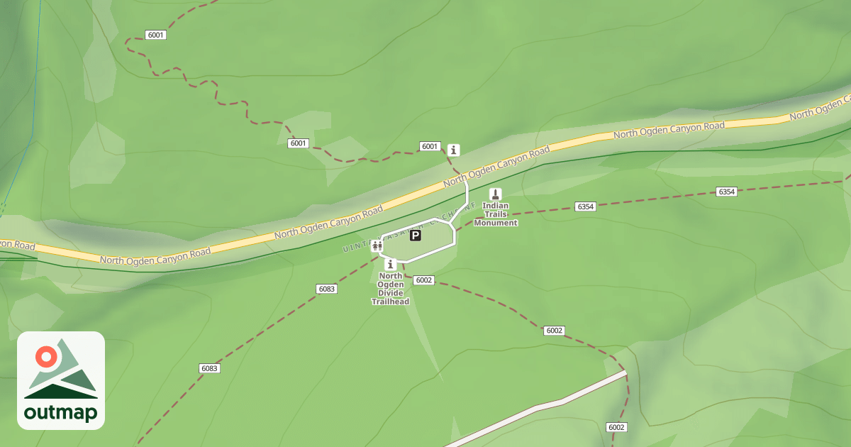 Map of NORTH OGDEN T.H
