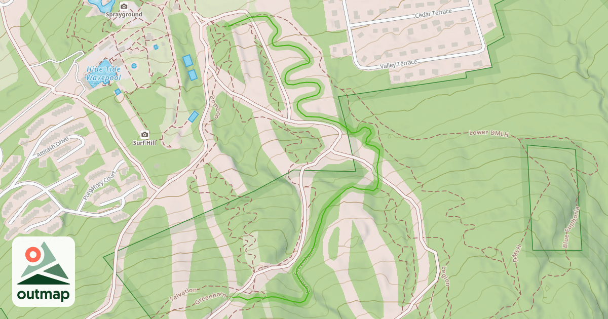 Map of Lower Greenhorn