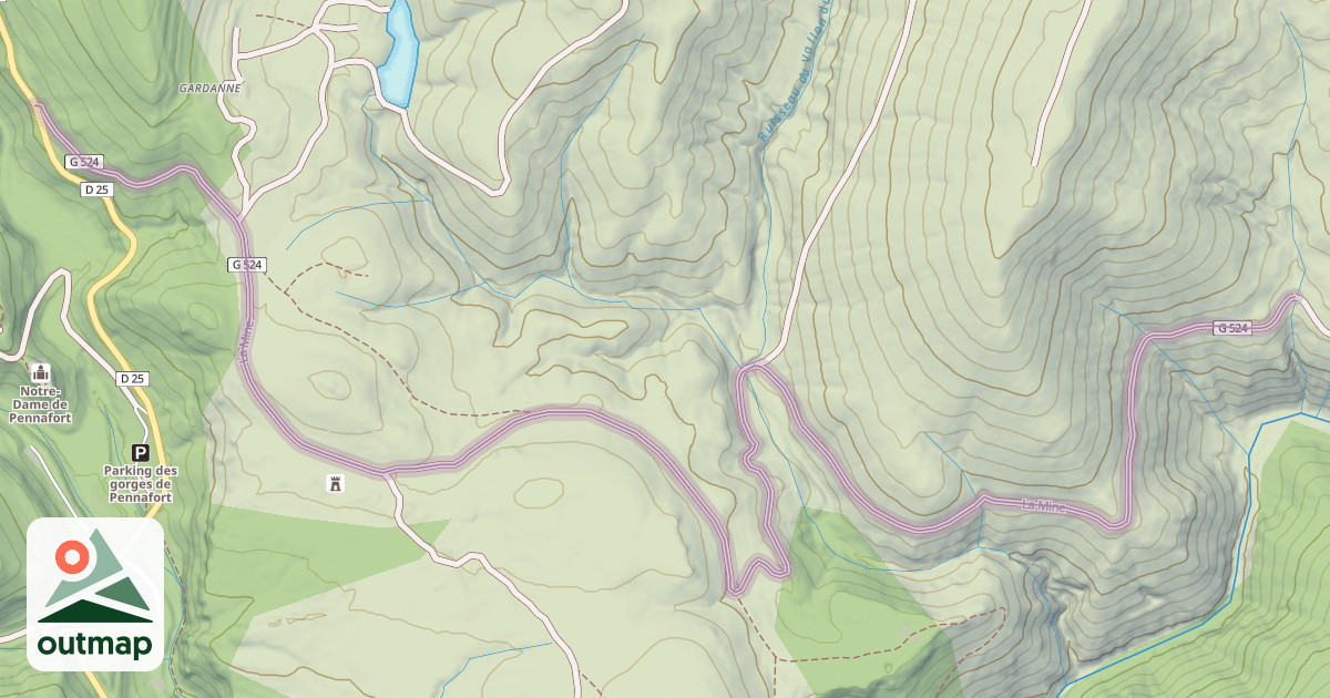 Map of La Mine