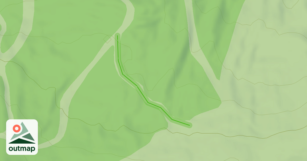 Map of Ski Area Spur Road
