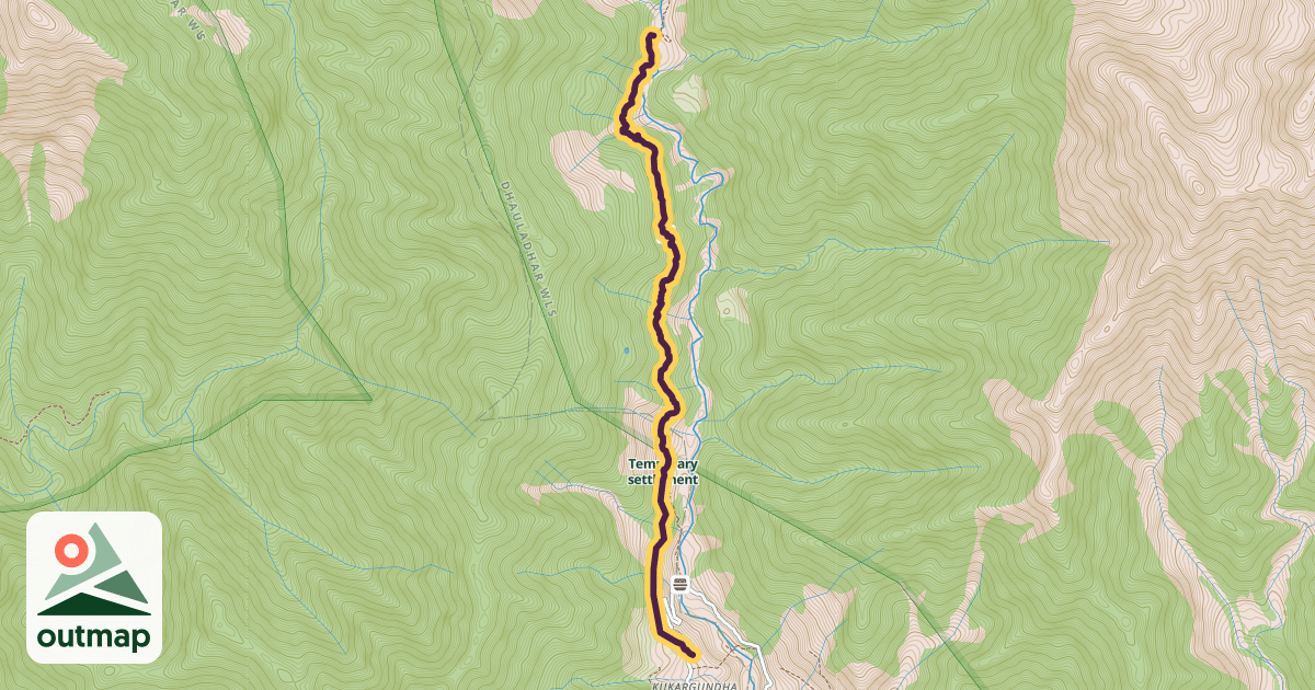 Map of Rajgundha Plachek Trail