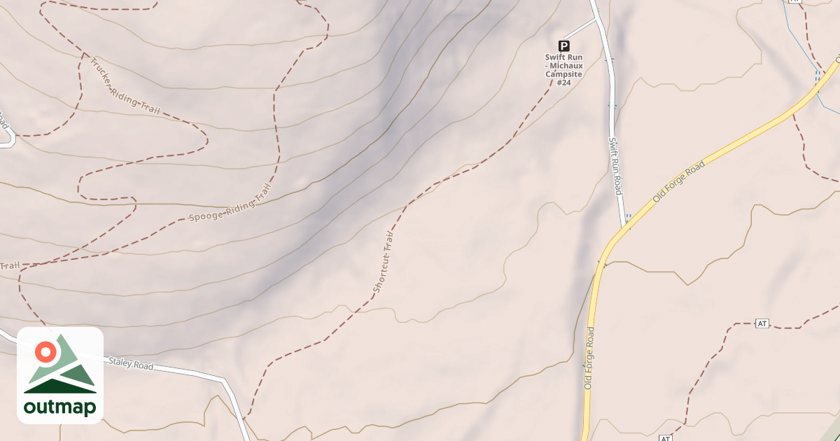 Map of Michaux State Forest – Snowmobile Trail System (Southern)