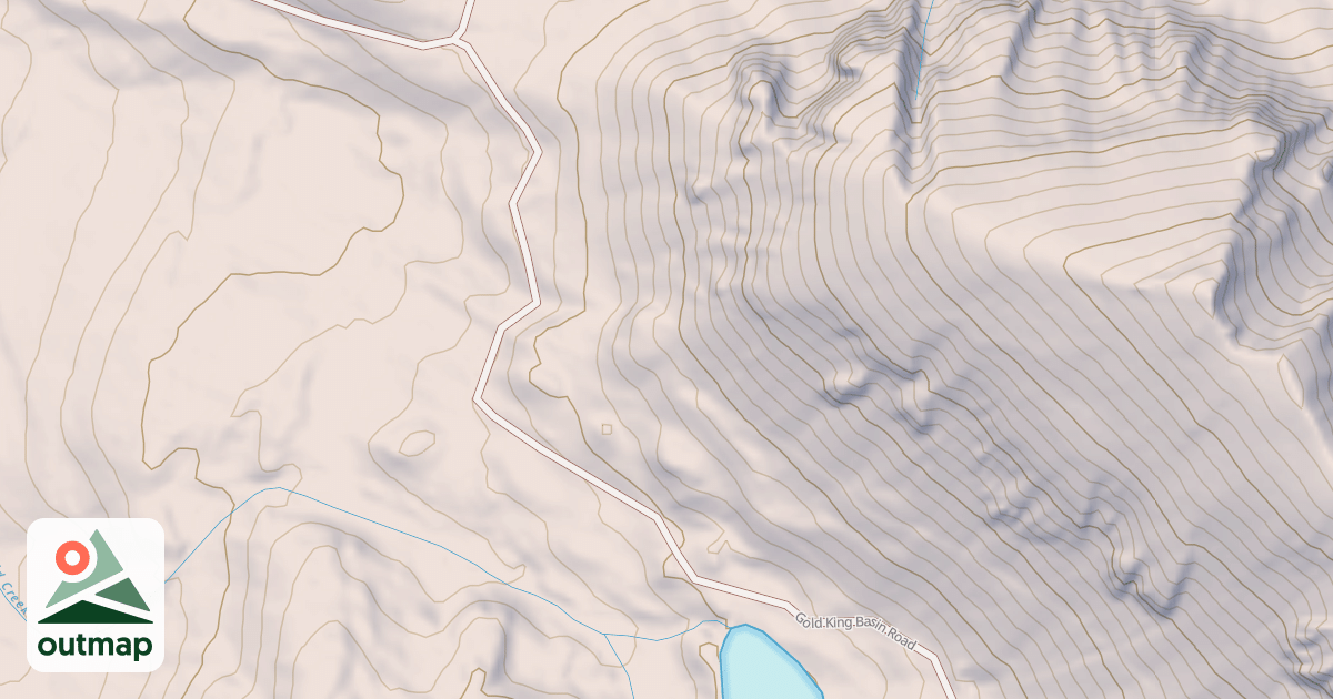Map of GOLD KING BASIN