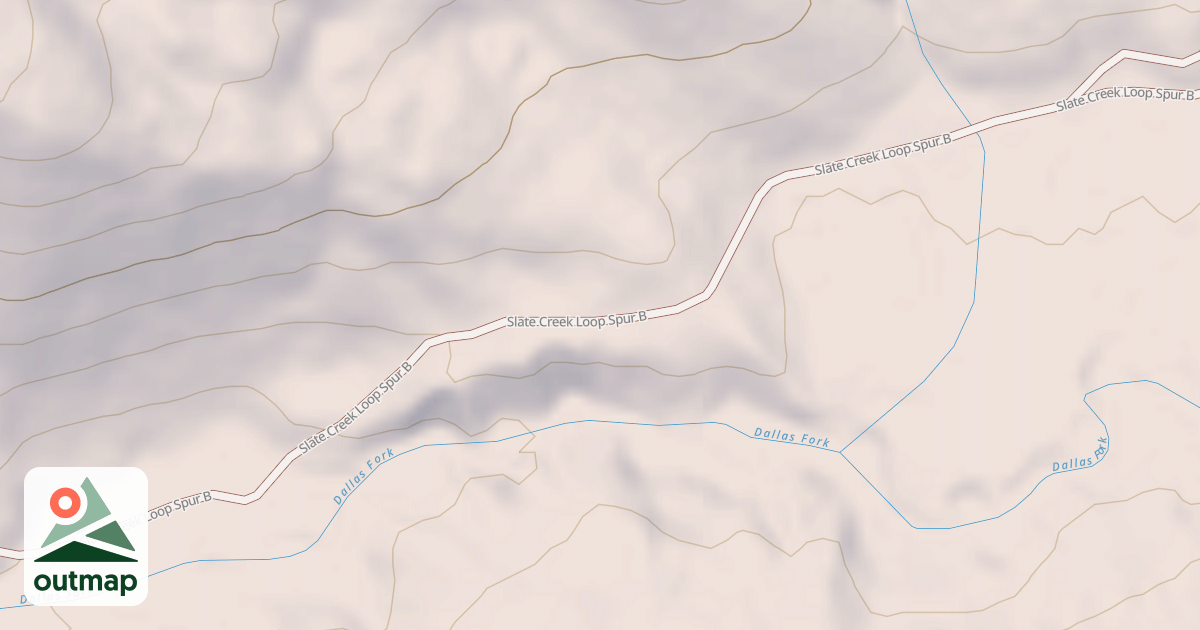 Map of Dallas Fork Snowmobile
