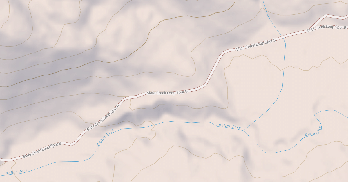 Map preview of Dallas Fork Snowmobile