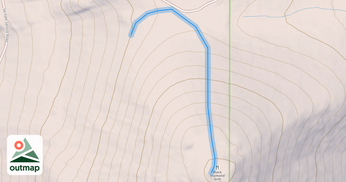 Map of North Saddle