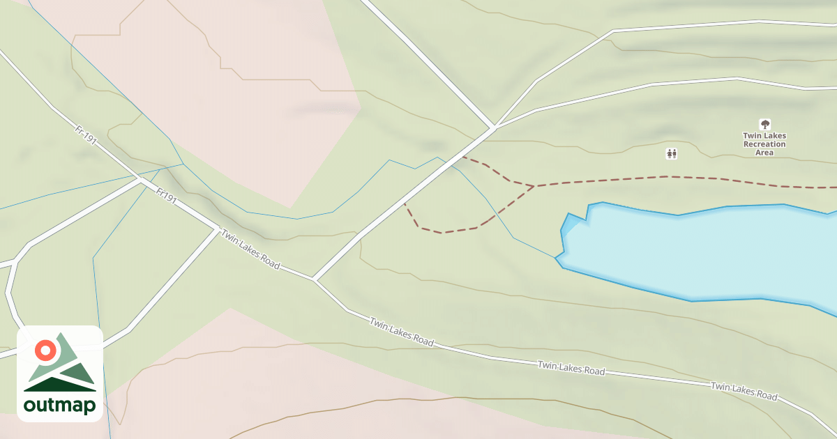 Map of TWIN LAKES LOOP - A