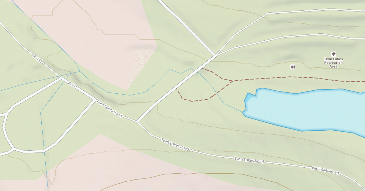 Map preview of TWIN LAKES LOOP - A