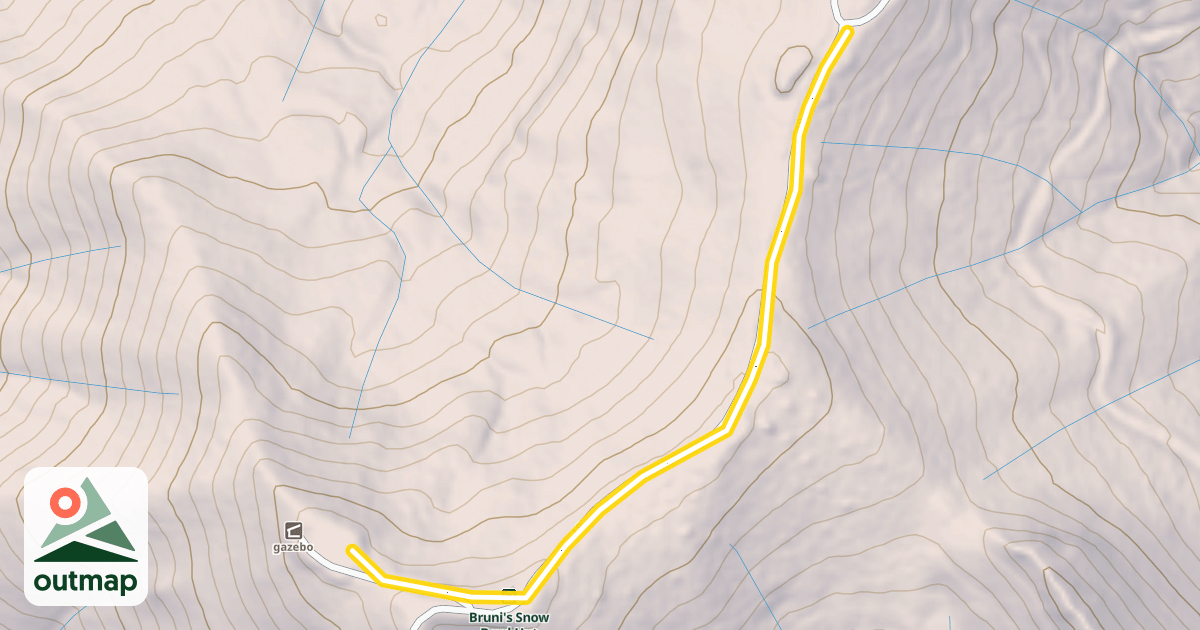 Map of Snow Bowl Hut