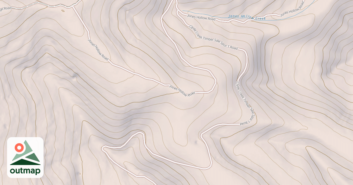 Map of CLYDE CREEK TS SPUR 1