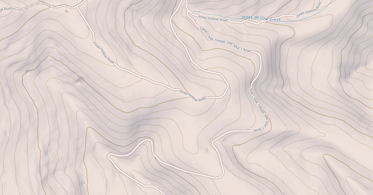 Map preview of CLYDE CREEK TS SPUR 1