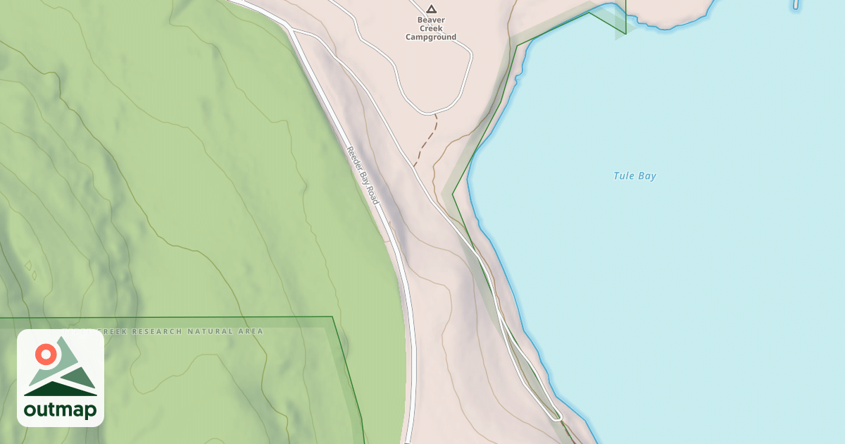 Map of BEAVER CREEK BOAT LAUNCH