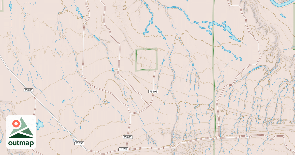 Map of USFS Motor Vehicle Use Map Trails 22442