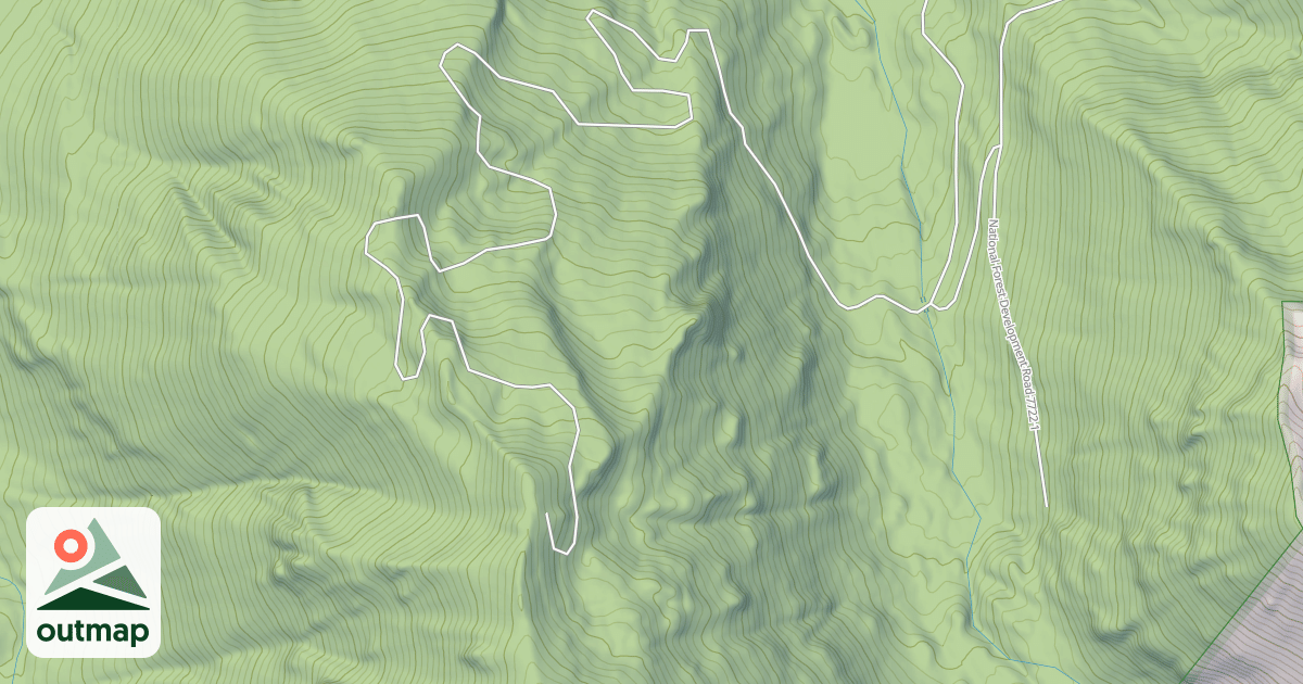 Map of MIDDLE FORK SPUR(ADDED TO HUC)