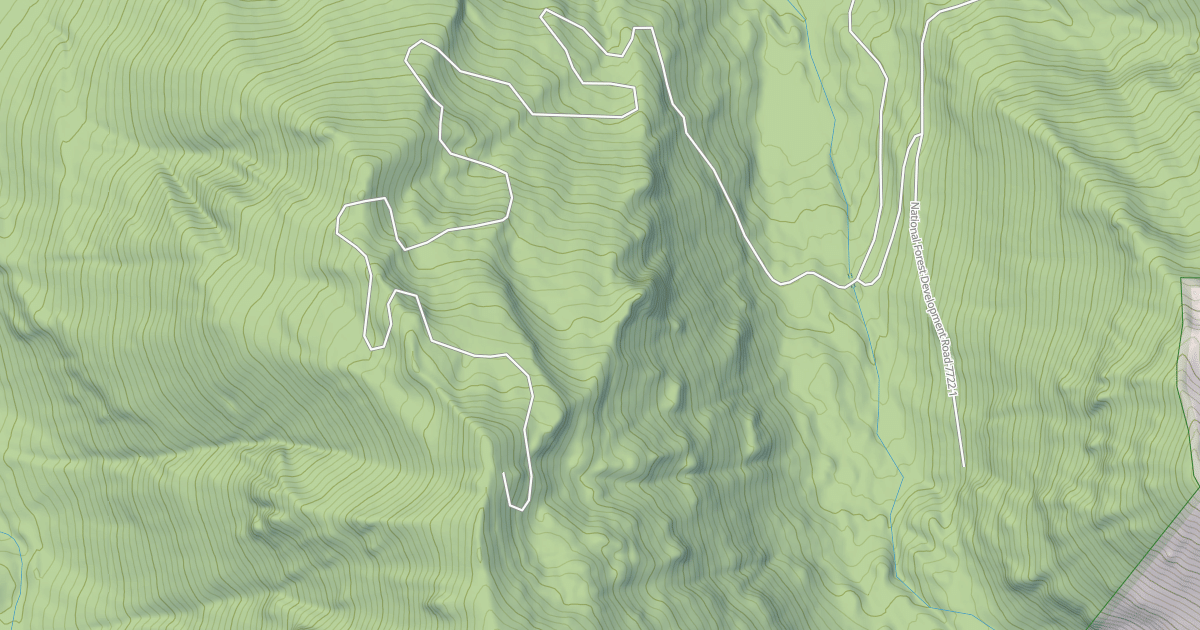 Map preview of MIDDLE FORK SPUR(ADDED TO HUC)