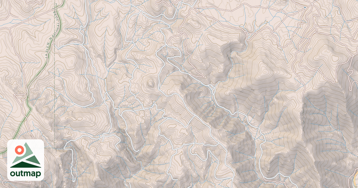 Map of COOKS RIDGE