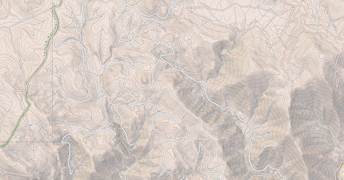 Map preview of COOKS RIDGE
