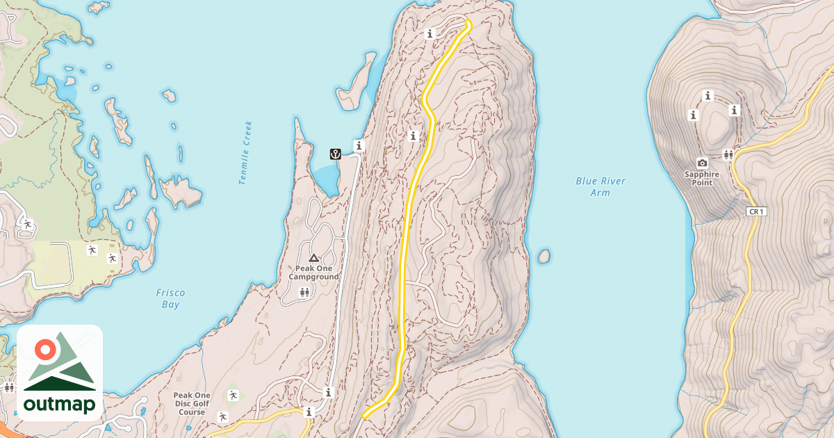Map of Crown Point Road